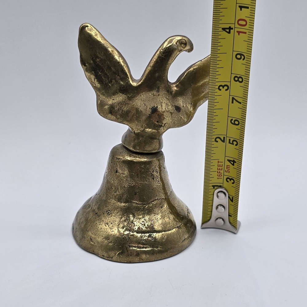 Vintage‎ Eagle Cast Brass Bell Bird - Picture 9 of 9